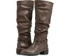 White Mountain Crammers Women Brown Faux Leather Slouchy Knee-high Boots Fzp105 (brown,8)
