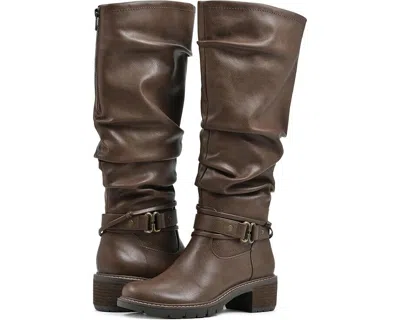 White Mountain Crammers Women Brown Faux Leather Slouchy Knee-high Boots Fzp105 (brown,8)