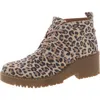 White Mountain Danny Womens Suede Round Toe Booties In Multi