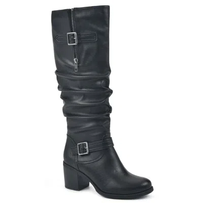 White Mountain Desirable Womens Faux Leather Slouchy Knee-high Boots In Multi