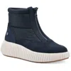 White Mountain Downtown Womens Zipper Man Made Booties In Multi