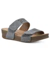 WHITE MOUNTAIN FERULA SLIDE SANDALS