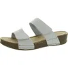 White Mountain Fervent Womens Open Toe Double Strap Slide Sandals In Multi