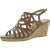 White Mountain Swayze Womens Gladiator Square Open Toe Espadrilles In Multi
