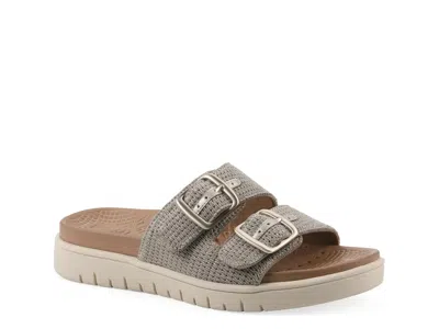 White Mountain Fom  Nanny Recovery Sandal In Gray