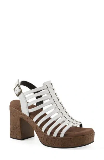 White Mountain Footwear Barbea Platform Sandal In Multi