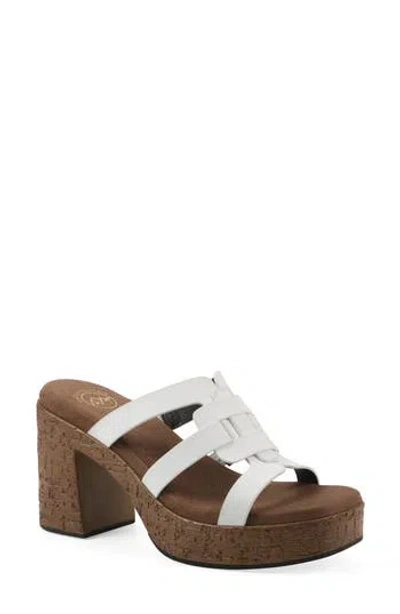 White Mountain Footwear Barillo Platform Slide Sandal