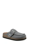 White Mountain Footwear Bayberry Mule In Blue Raspberry Suede