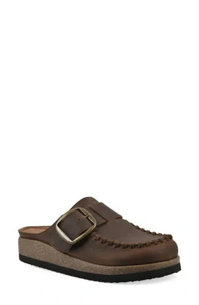 White Mountain Footwear Bayberry Mule In Brown Leather