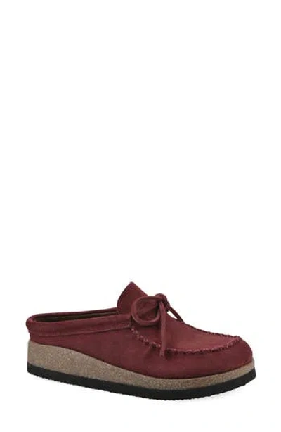 White Mountain Footwear Bayhead Clog In Burgundy 2026/ Suede