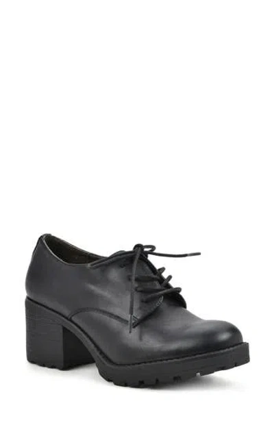 White Mountain Footwear Bourbons Lace-up Pump In Black/smooth