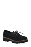 White Mountain Footwear Gino Lug Sole Loafer In Black