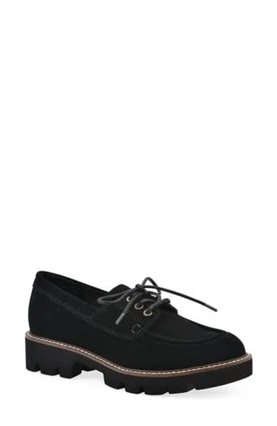 White Mountain Footwear Gino Lug Sole Loafer In Black