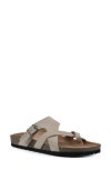 White Mountain Footwear Graph Sandal In Sandal Wood/suede