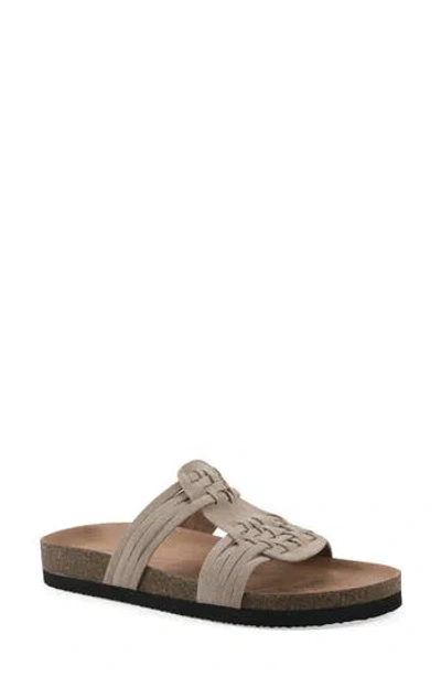 White Mountain Footwear Halicore Slide Sandal In Gray