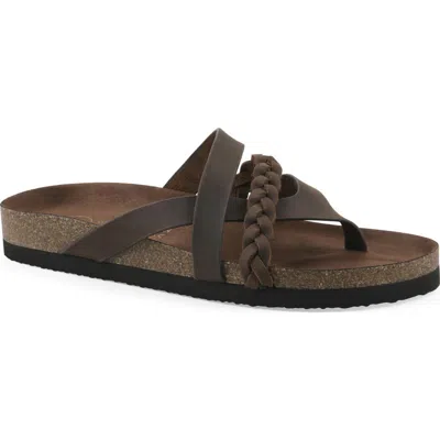 White Mountain Footwear Halogen Slide Sandal In Brown