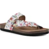 White Mountain Footwear Happier Sandal In White/multi/leather