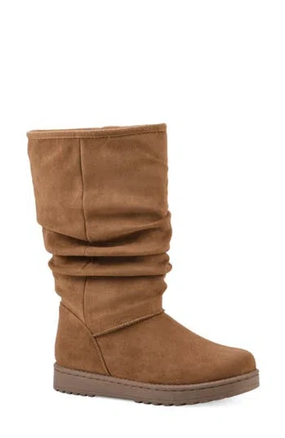 White Mountain Footwear Icequake Faux Fur Lined Boot In Brown