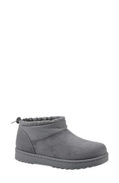 White Mountain Footwear Idle Faux Fur Lined Bootie In Blue Raspberry/ Fabric