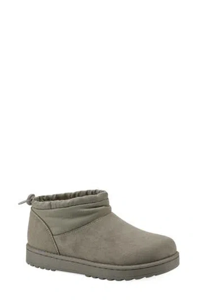 White Mountain Footwear Idle Faux Fur Lined Bootie In New Moss/ Fabric