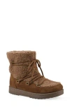 White Mountain Footwear Isador Faux Shearling Bootie In Brown