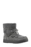 White Mountain Footwear Isador Faux Shearling Bootie In Gray