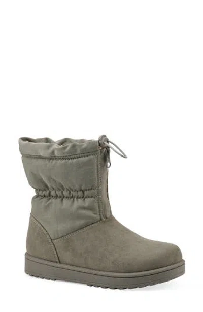 White Mountain Footwear Issy Faux Fur Lined Bootie In New Moss/ Fabric