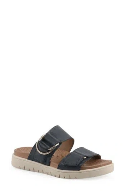 White Mountain Footwear Namaste Fom Recovery Slide Sandal In Black