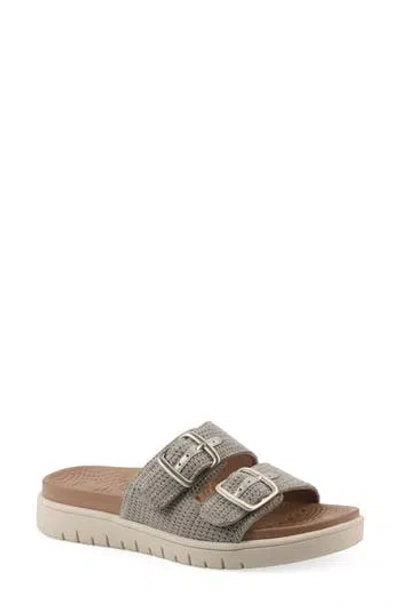 White Mountain Footwear Nanny Fom Recovery Slide Sandal In Multi