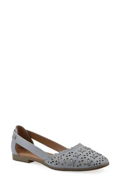 White Mountain Footwear Nobler Laser Cut Sandal In Blue Raspberry Burnished