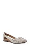 White Mountain Footwear Nobler Laser Cut Sandal In Eggshell/smooth