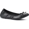 White Mountain Footwear Sunnyside Ii Ballet Flat In Black