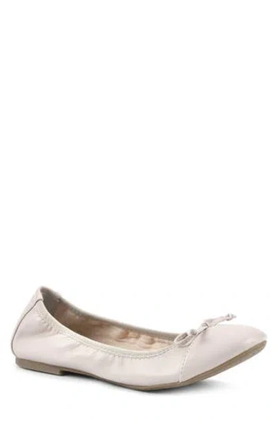 White Mountain Footwear Sunnyside Ii Ballet Flat In Bone/smooth