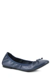 White Mountain Footwear Sunnyside Ii Ballet Flat In Navy/smooth