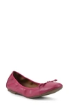 White Mountain Footwear Sunnyside Ii Ballet Flat In Super Pink/smooth