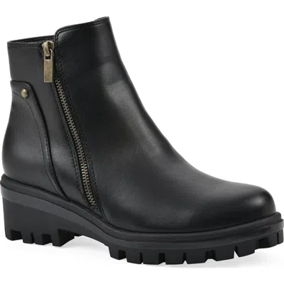 White Mountain Footwear Tahj Lug Sole Bootie In Black