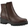 White Mountain Footwear Tahj Lug Sole Bootie In Brown