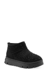 White Mountain Footwear Tomas Faux Fur Bootie In Black