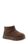 White Mountain Footwear Tomas Faux Fur Bootie In Brown