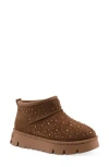 White Mountain Footwear Tomas Faux Fur Bootie In Brown