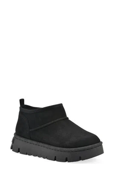 White Mountain Footwear Toree Faux Fur Lined Platform Boot In Black
