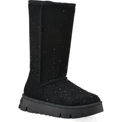 White Mountain Footwear Tripp Faux Fur Lined Boot In Animal Print