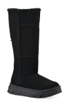 White Mountain Footwear Tru Faux Shearling Boot In Black