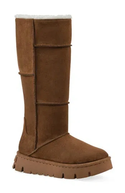 White Mountain Footwear Tru Faux Shearling Boot In Brown