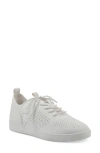 White Mountain Footwear Upscale Knit Sneaker In White Fabric