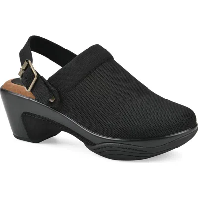 White Mountain Footwear Viable Slingback Clog In Black