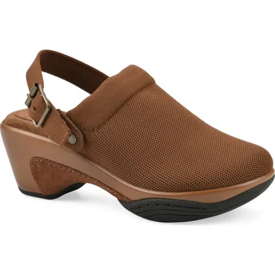 White Mountain Footwear Viable Slingback Clog In Brown