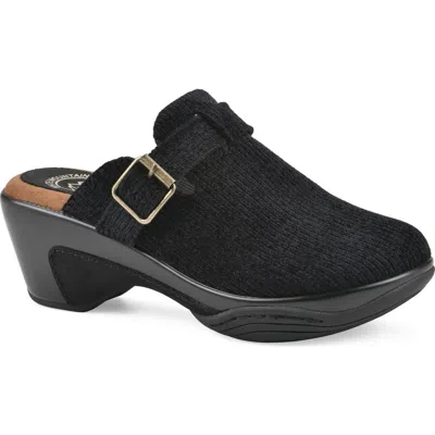 White Mountain Footwear Vias Heeled Clog In Black