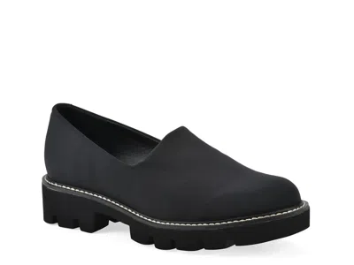 White Mountain Gianni Platform Loafer In Black