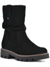 Shop White Mountain Glean Womens Suede Block Heel Ankle Boots In Multi